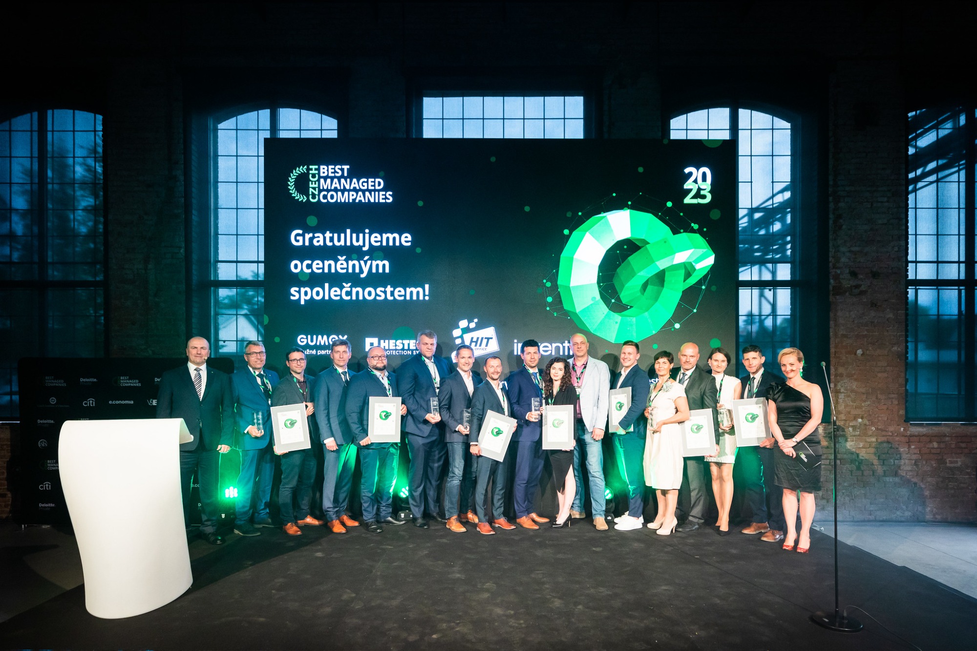 Die diesjährigen Best Managed Companies-Gewinner der Tschechischen Republik bei der Preisverleihung